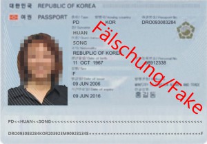 huan song - Fake passport